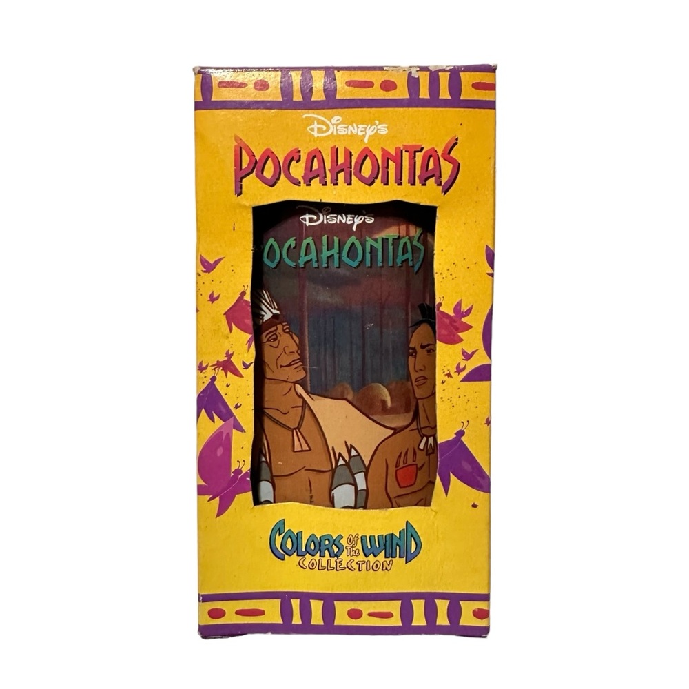 Vintage Burger King Disney Pocahontas Powhatan & Kocoum Cup - Plastic - 1994
